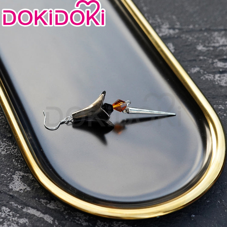 【Partially Ready For Ship】DokiDoki Game Genshin Impact Cosplay  Zhongli Cosplay Earrings Zhong Li