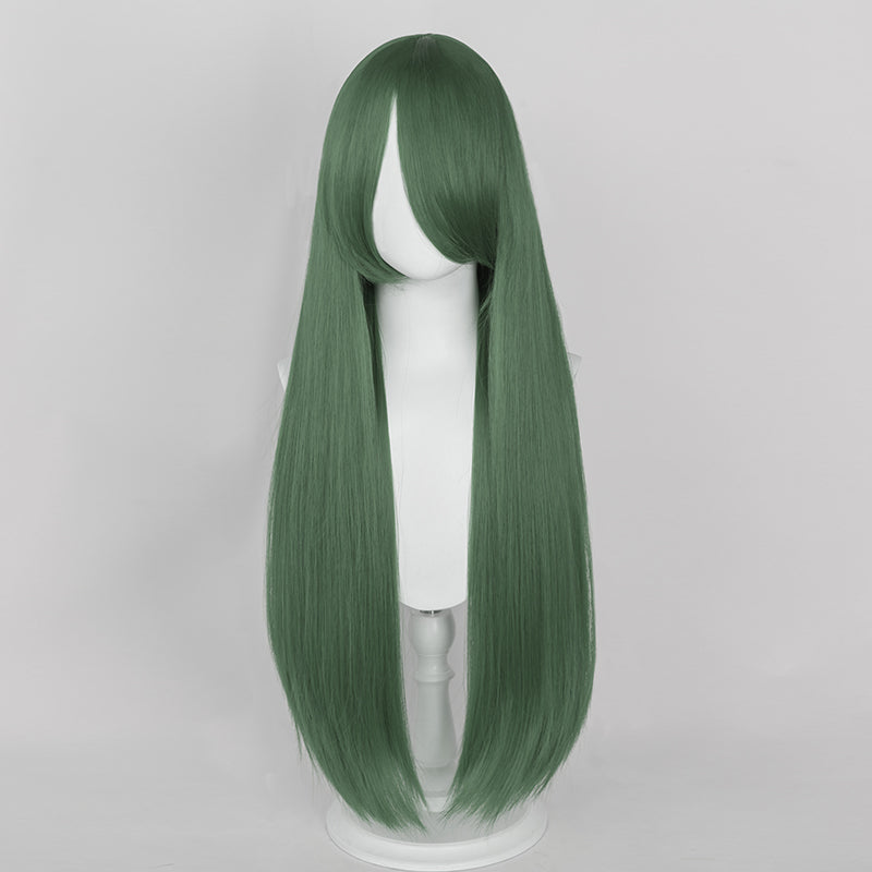 【Last Batch】【Ready For Ship】【Matte Wig】Dokidoki Universal Wig Pink/Red/Blond/Orange/Blue/Green/Purple/White 80 CM Long Straight Wig