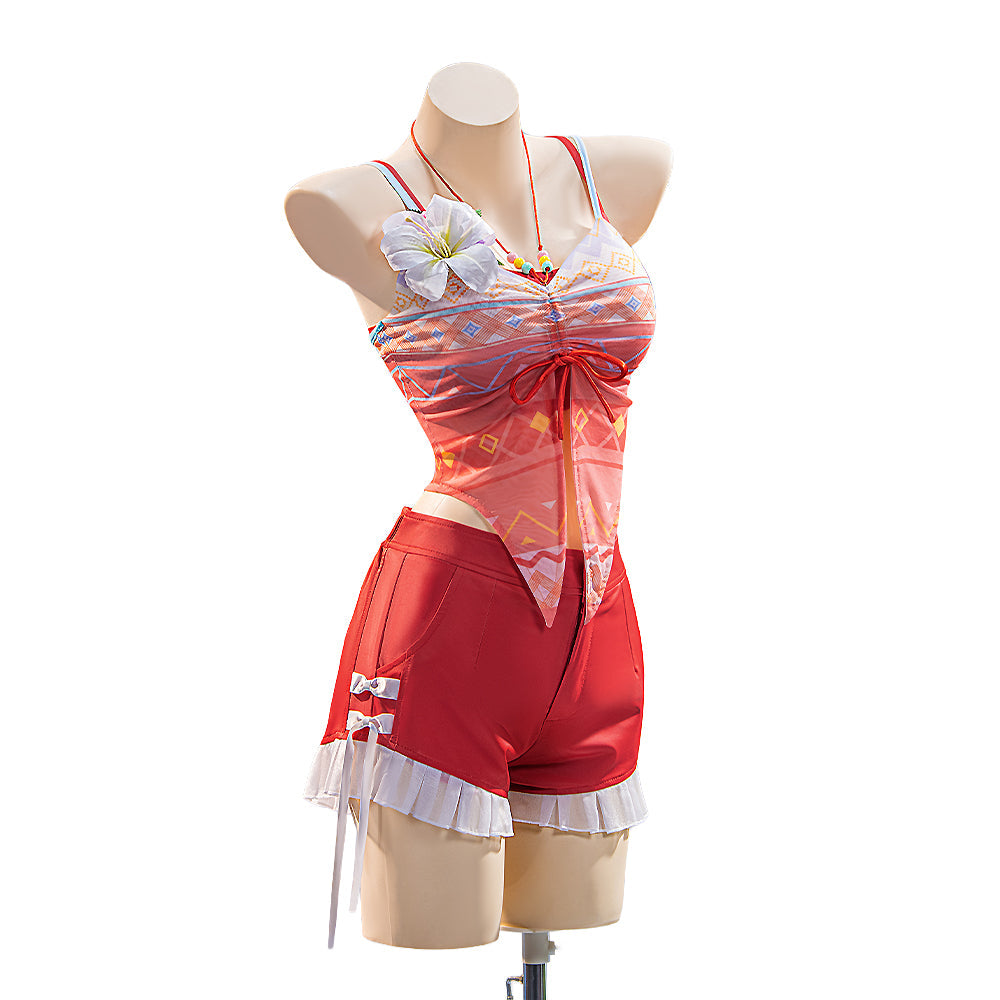 【Ready For Ship】【Accessories Included】【Size XS-3XL】DokiDoki-R Game Love and Deepspace Cosplay Protagonist MC Midsummer Reverie Costume Casual Wear Swimsuit Caleb lads