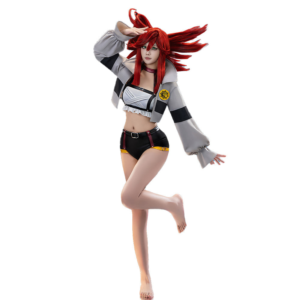 【Size S-3XL】DokiDoki-R Anime GACHIAKUTA Cosplay Riyo Reaper Costume SwimSuit