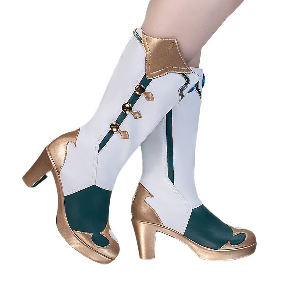 DokiDoki Game Genshin Impact Cosplay Vesna Shoes Snezhnaya Sudden Snow