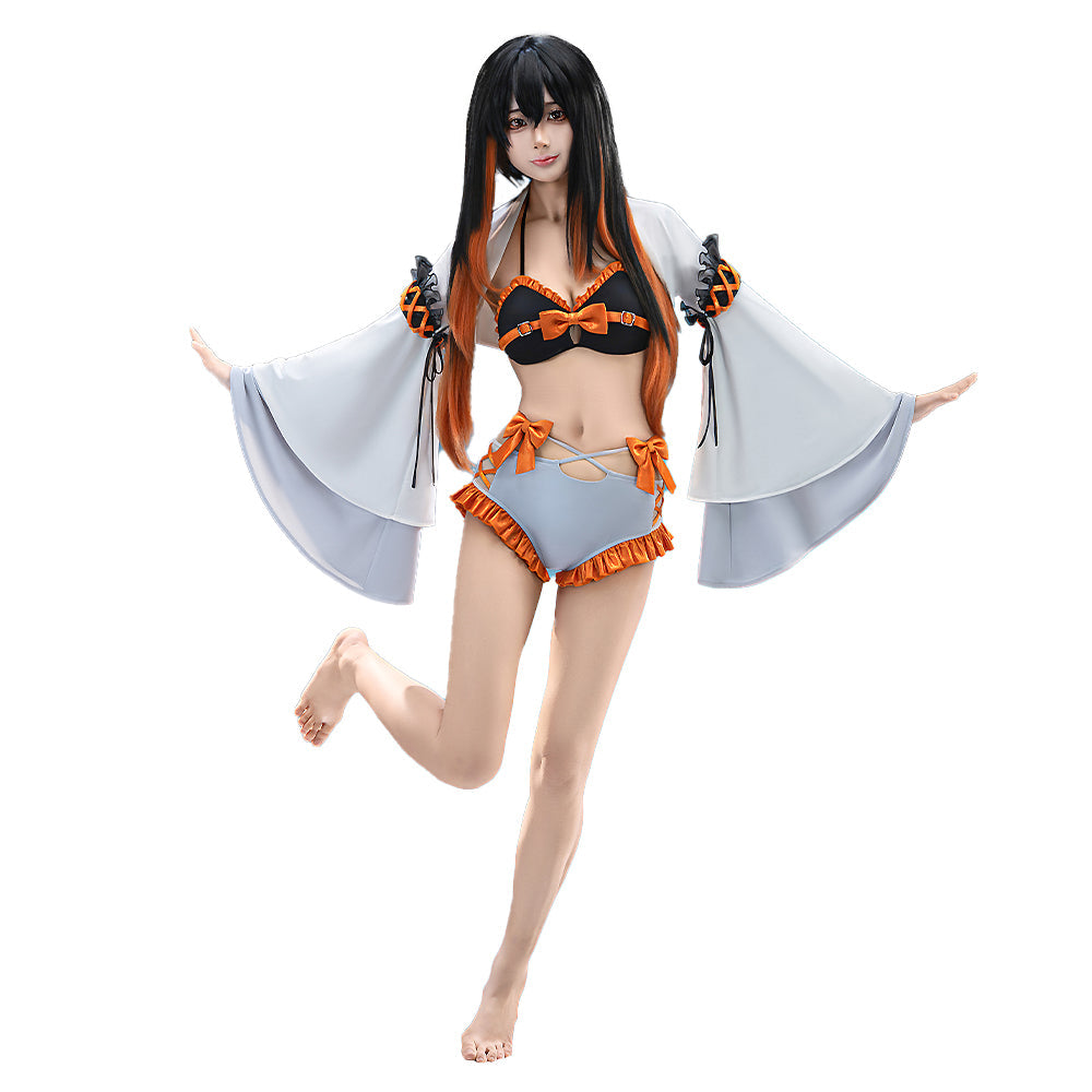 【Partial Ready For Ship】【Size S-3XL】DokiDoki-R Anime GACHIAKUTA Cosplay Amo Empool Costume SwimSuit
