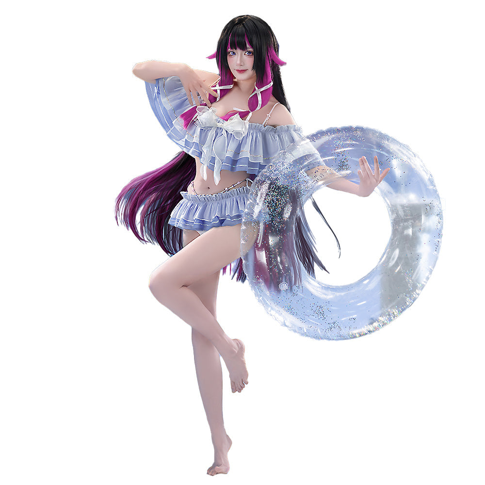 【Size S-3XL】DokiDoki-R Game Genshin Impact Cosplay Columbina Costume Swimsuit Nod Krai