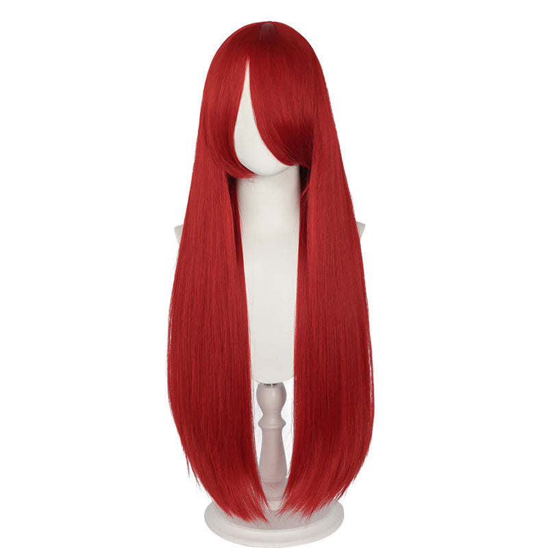 【Last Batch】【Ready For Ship】【Matte Wig】Dokidoki Universal Wig Pink/Red/Blond/Orange/Blue/Green/Purple/White 80 CM Long Straight Wig