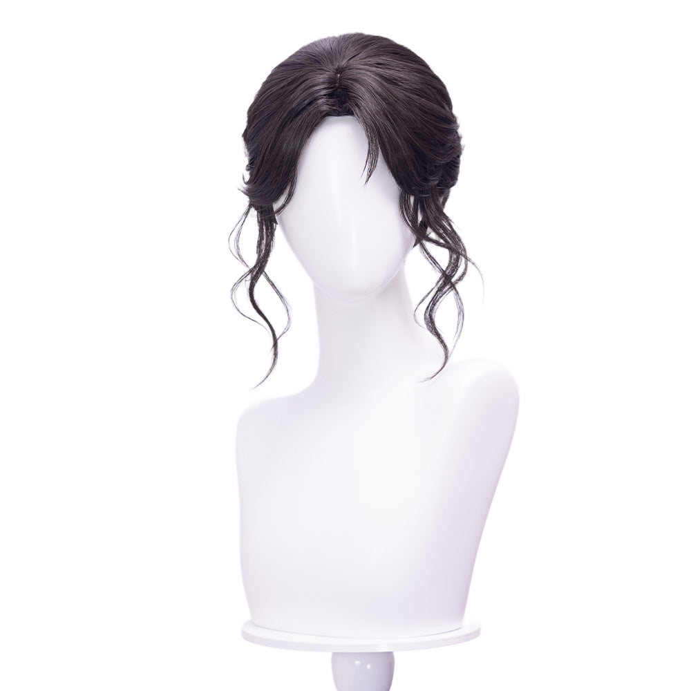 【Partially Ready For Ship】DokiDoki Game Love And Deepspace Cosplay Protagonist MC Wedding Wig / Veil / Headwear Xavier / Sylus / Zayne / Rafayel / Caleb  Black Hair Buns