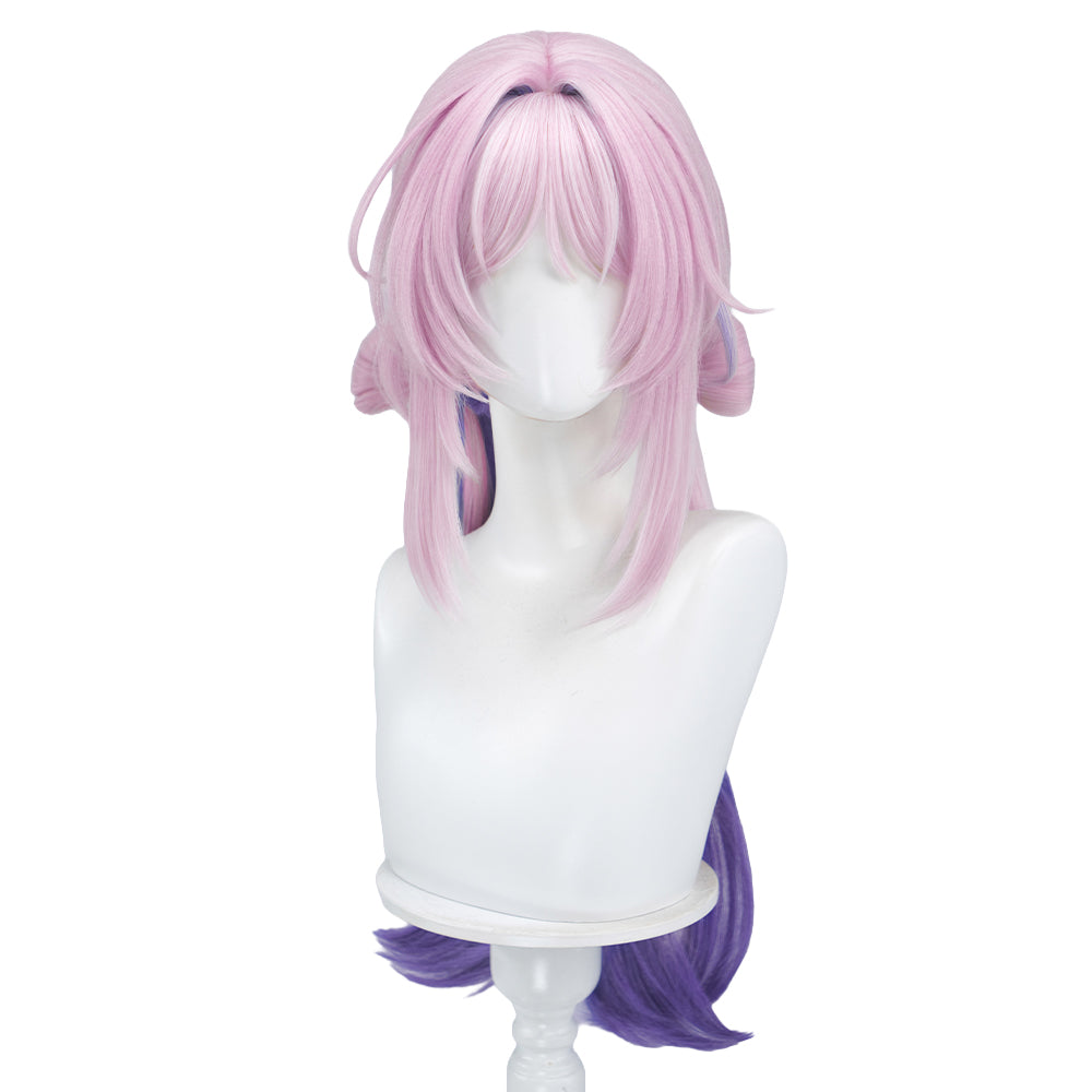 DokiDoki Game Genshin Impact Cosplay Citlali Wig Long Curly Pink Purple Gradient Hair Double Ponytails Whispers Of Stars And Smoke
