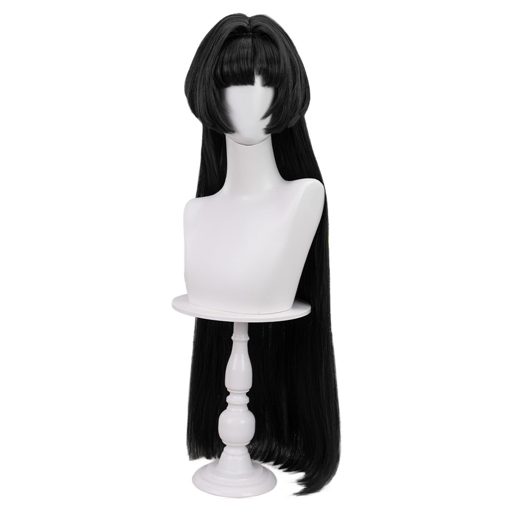 【Ready For Ship】DokiDoki Game Zenless Zone Zero Cosplay Astra Yao Wig / Earrings / Ear Clips Long Straight Black / Green Hair ZZZ Yao Jiayin