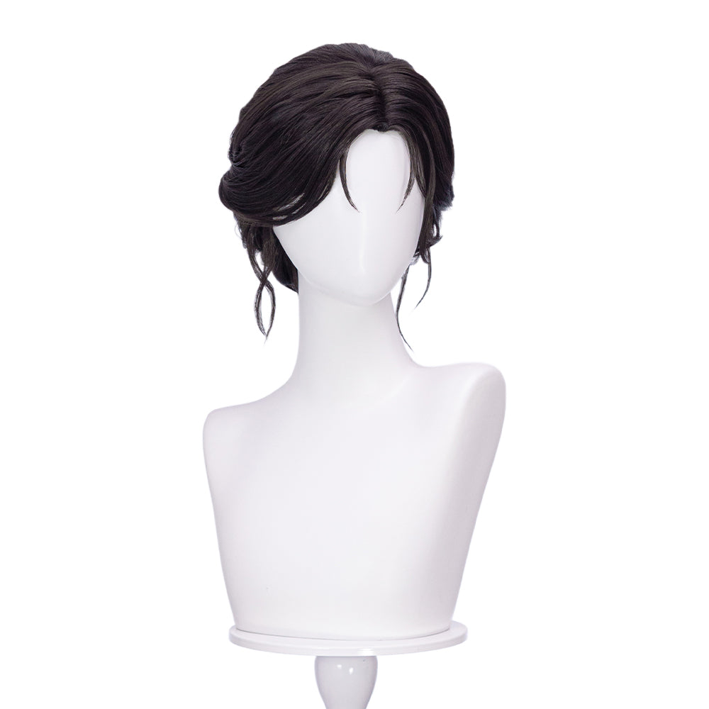 【Partially Ready For Ship】DokiDoki Game Love And Deepspace Cosplay Protagonist MC Wedding Wig / Veil / Headwear Xavier / Sylus / Zayne / Rafayel / Caleb  Black Hair Buns