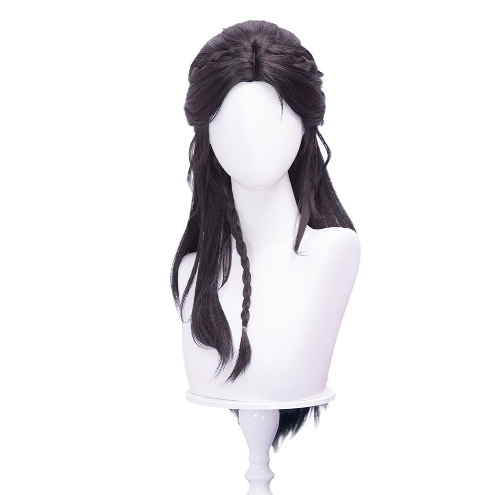 【Partially Ready For Ship】DokiDoki Game Love And Deepspace Cosplay Protagonist MC Wedding Wig / Veil / Headwear Xavier / Sylus / Zayne / Rafayel / Caleb  Black Hair Buns