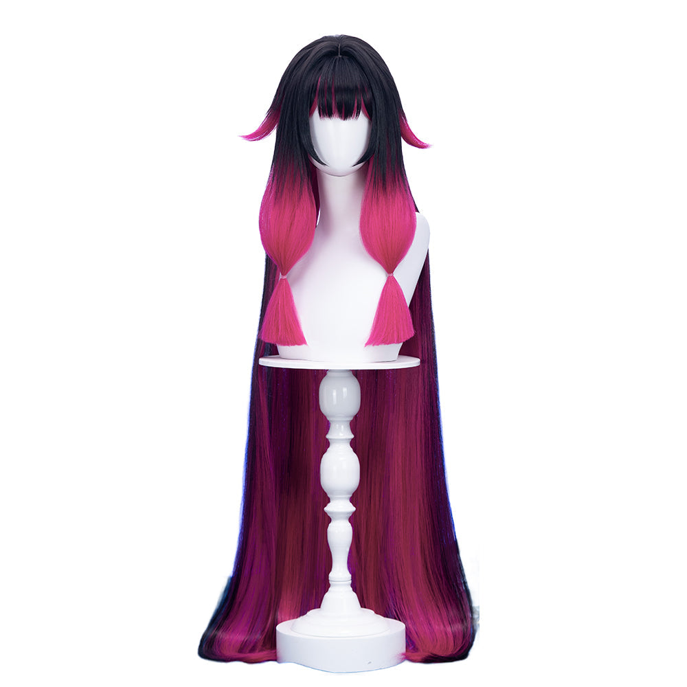【US/EU LOCAL SHIPPING 】 【120CM】DokiDoki Game Genshin Impact Fatui Harbinger Cosplay Wig Cosplay Columbina Wig Long Straight