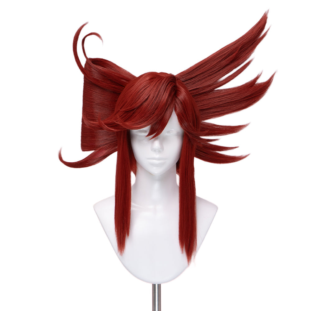 【Ready For Ship】DokiDoki Anime GACHIAKUTA Cosplay Riyo Reaper Wig Long Red Hair Fishtail Braid
