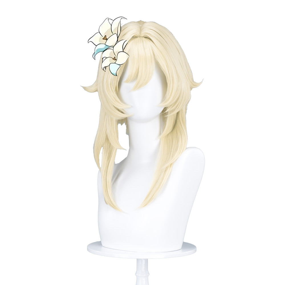 【US/EU LOCAL SHIPPING 】【3 Diffrent Lights】DokiDoki-SSR Game Genshin Impact Traveler Lumine Cosplay Costume / Wig Ying