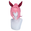 【Ready For Ship】DokiDoki Game Cosplay Wig / Tail Long Curly Pink Hair Ponytail Detachable Braid