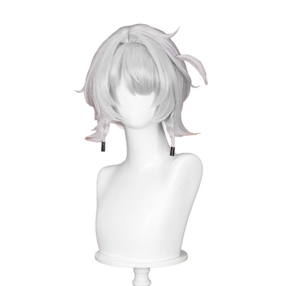 【Ready For Ship】DokiDoki Game Zenless Zone Zero Cosplay Anby SP Demara Cosplay Wig Short Silver ZZZ