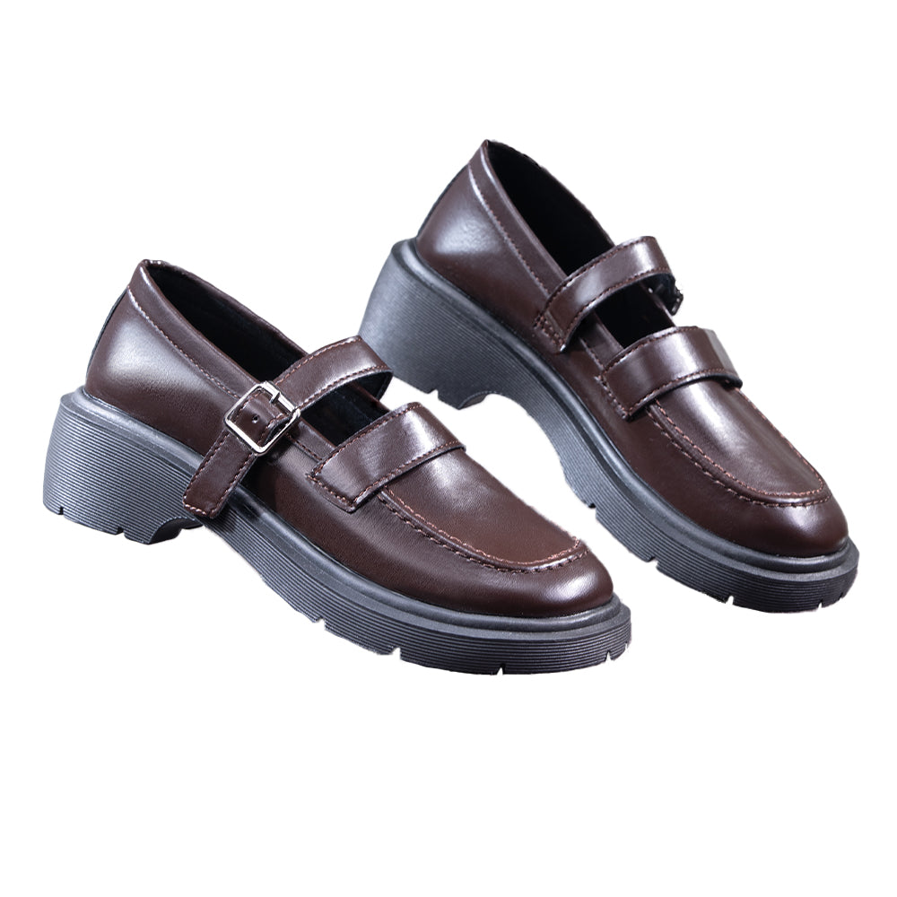 DokiDoki Anime Game Cosplay Brown Shoes College Uniform Shoes