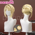 【Ready For Ship】DokiDoki Game Zenless Zone Zero Cosplay Evelyn Wig Short Straight Blonde Hair ZZZ Evelyn Chevalier