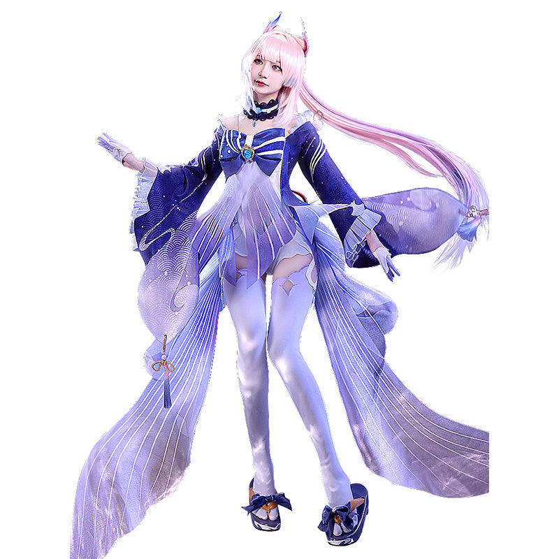 【Partially Ready For Ship】DokiDoki-SR Game Genshin Impact Sangonomiya Kokomi  Cosplay Costume Women