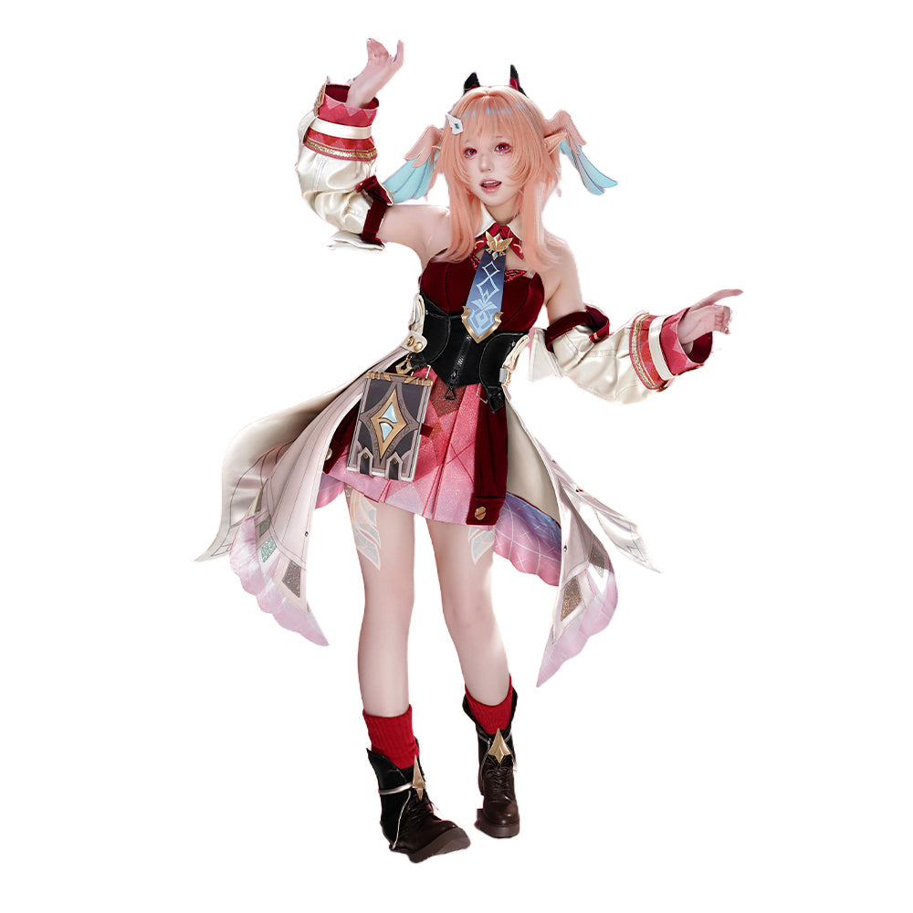 DokiDoki-R Game Genshin Impact Cosplay Linnea Costume / Bag