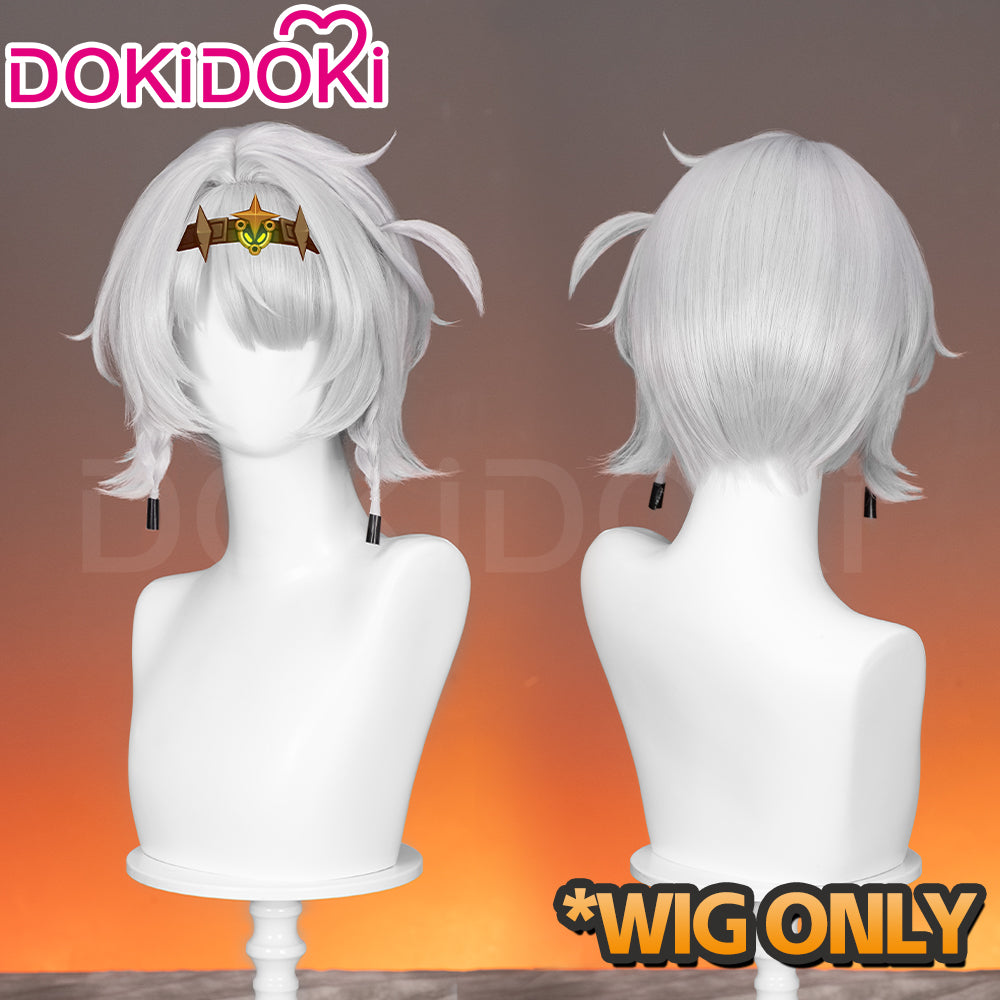 【Ready For Ship】DokiDoki Game Zenless Zone Zero Cosplay Anby SP Demara Cosplay Wig Short Silver ZZZ
