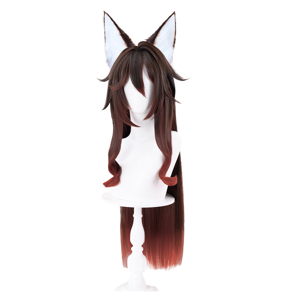 【Partially Ready For Ship】DokiDoki Game Honkai: Star Rail Cosplay Wig Tingyun / Ting Yun Fugue / Wig / Ear Brown