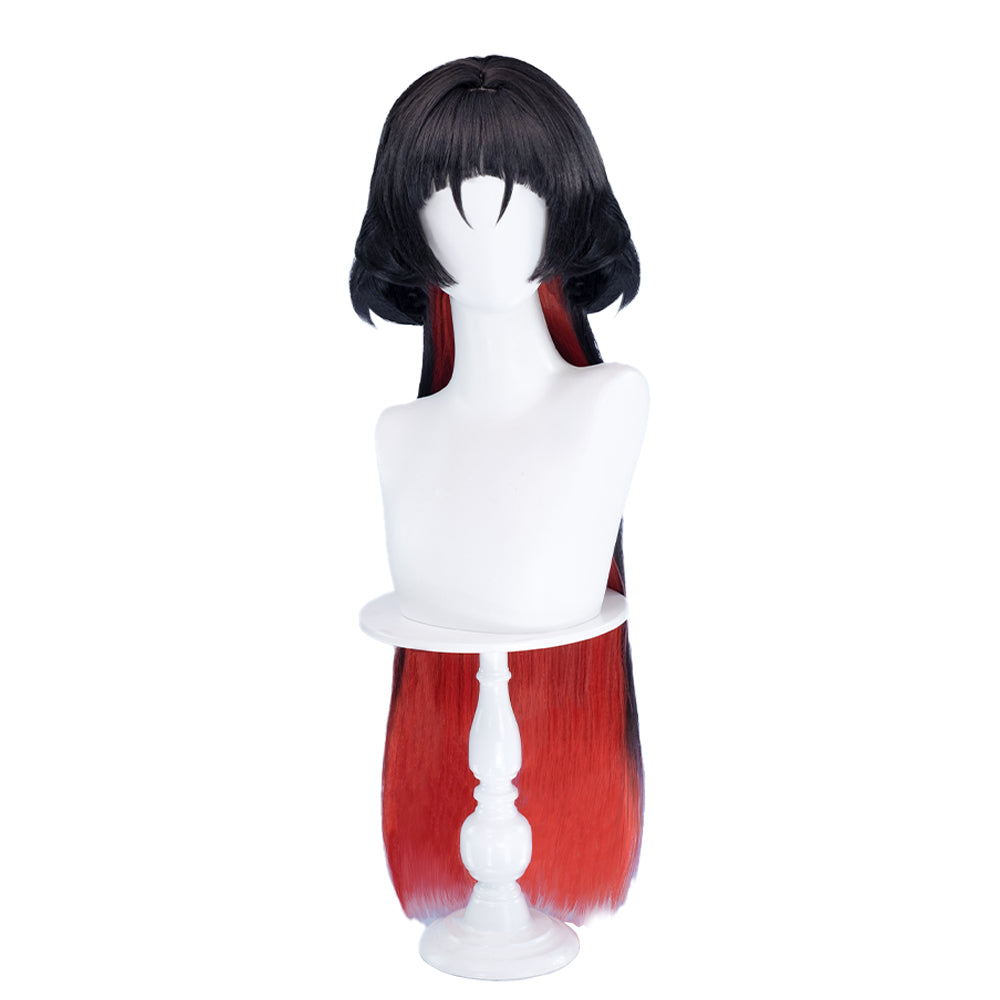 【US/EU LOCAL SHIPPING】DokiDoki Game Zenless Zone Zero Cosplay Jane Doe Wig Long Black Red Hair ZZZ