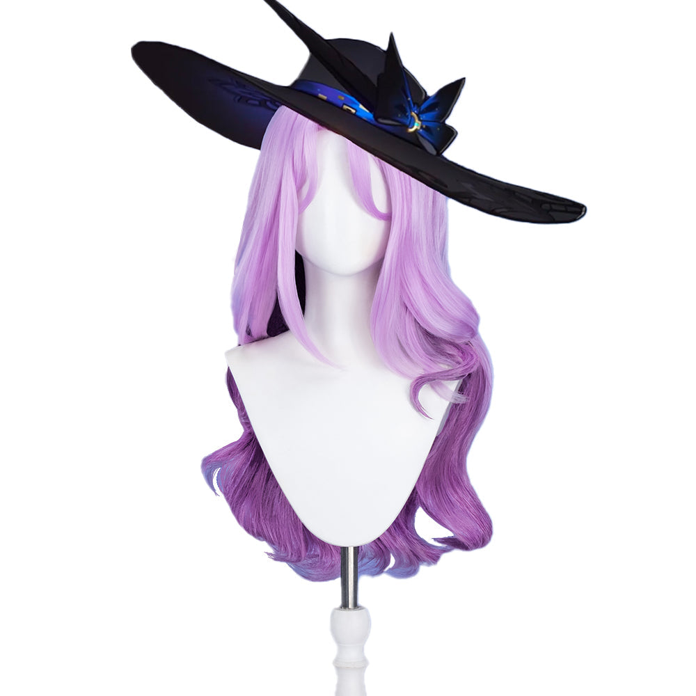 【Ready For Ship】DokiDoki Game Honkai: Star Rail Cosplay Jade Wig Long Curly Pink Purple Hair