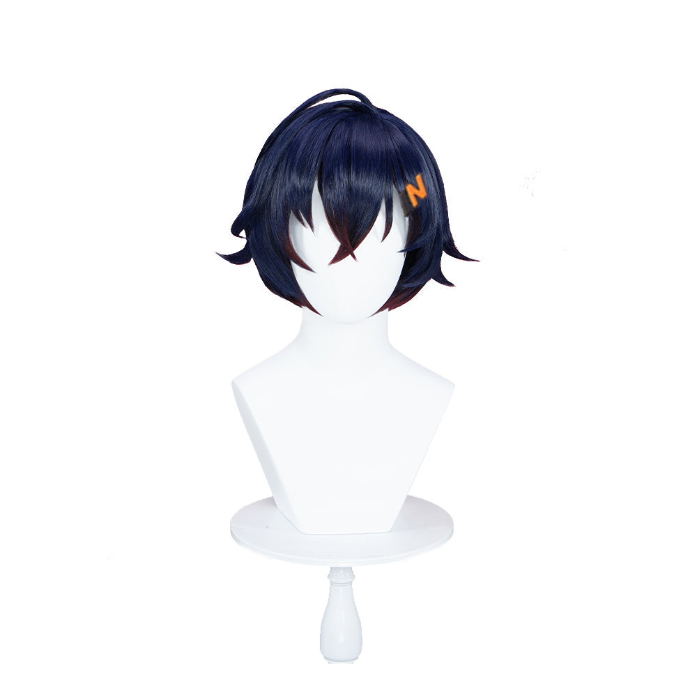 【Partially Ready For Ship】DokiDoki Game Zenless Zone Zero Cosplay Belle Cosplay Wig Short Purple / Hairpin Summer Skies ZZZ