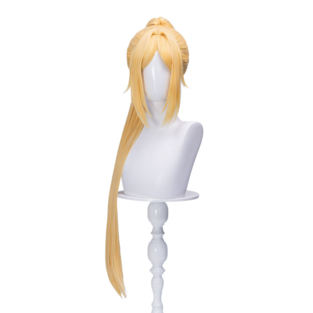 【Ready For Ship】DokiDoki Game Zenless Zone Zero Cosplay Trigger Cosplay Wig Long Straight Blond Hair ZZZ