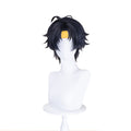 【Black Ver Ready For Ship】DokiDoki Game Zenless Zone Zero Cosplay Asaba Yuma Wig / Choker / Earring / Ear Clip Short Straight Dark Blue Hair ZZZ Harumasa