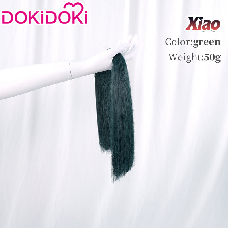 【Ready For Ship】DokiDoki Game Genshin Impact Cosplay Xiao Wig Short Green Wig/ Wefts