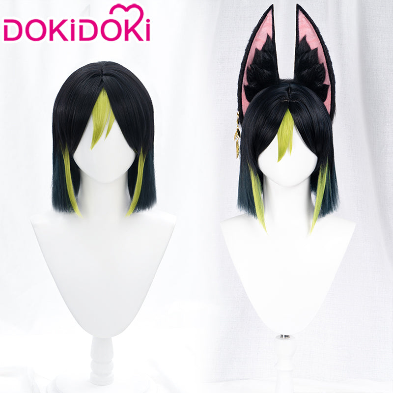【Ready For Ship】DokiDoki Game Genshin Impact Wig Cosplay Tighnari Cosplay Wig Sumeru Short