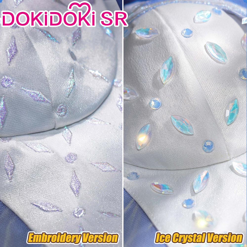 【2 Versions】【Size S-3XL】DokiDoki-SR Game Genshin Impact Cosplay Tsaritsa Costume / Petticoat Anastasya Feodorovna Snezhnaya Sudden Snow