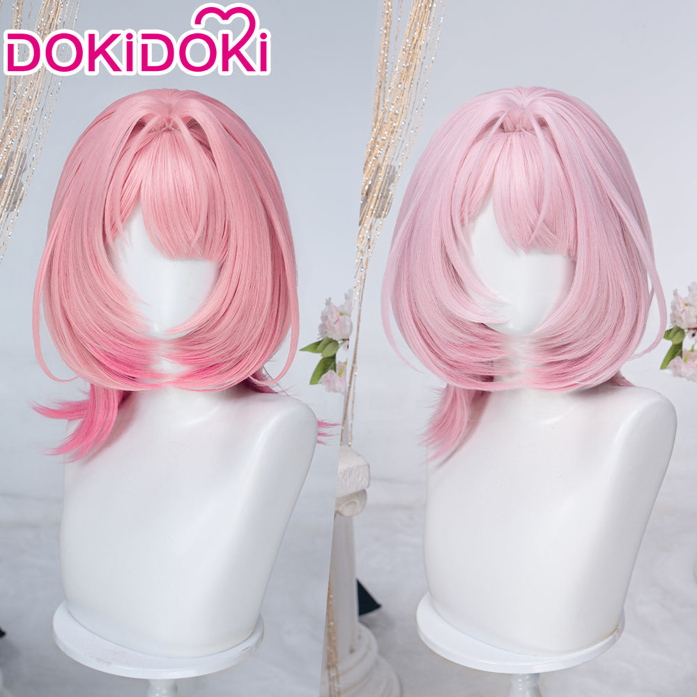 【Ready For Ship】DokiDoki Game Zenless Zone Zero Cosplay Ramiel Wig Long Pink Gradient Hair Remielle Dan ZZZ