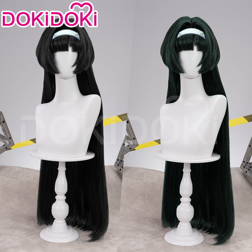 【Ready For Ship】DokiDoki Game Zenless Zone Zero Cosplay Astra Yao Wig / Earrings / Ear Clips Long Straight Black / Green Hair ZZZ Yao Jiayin