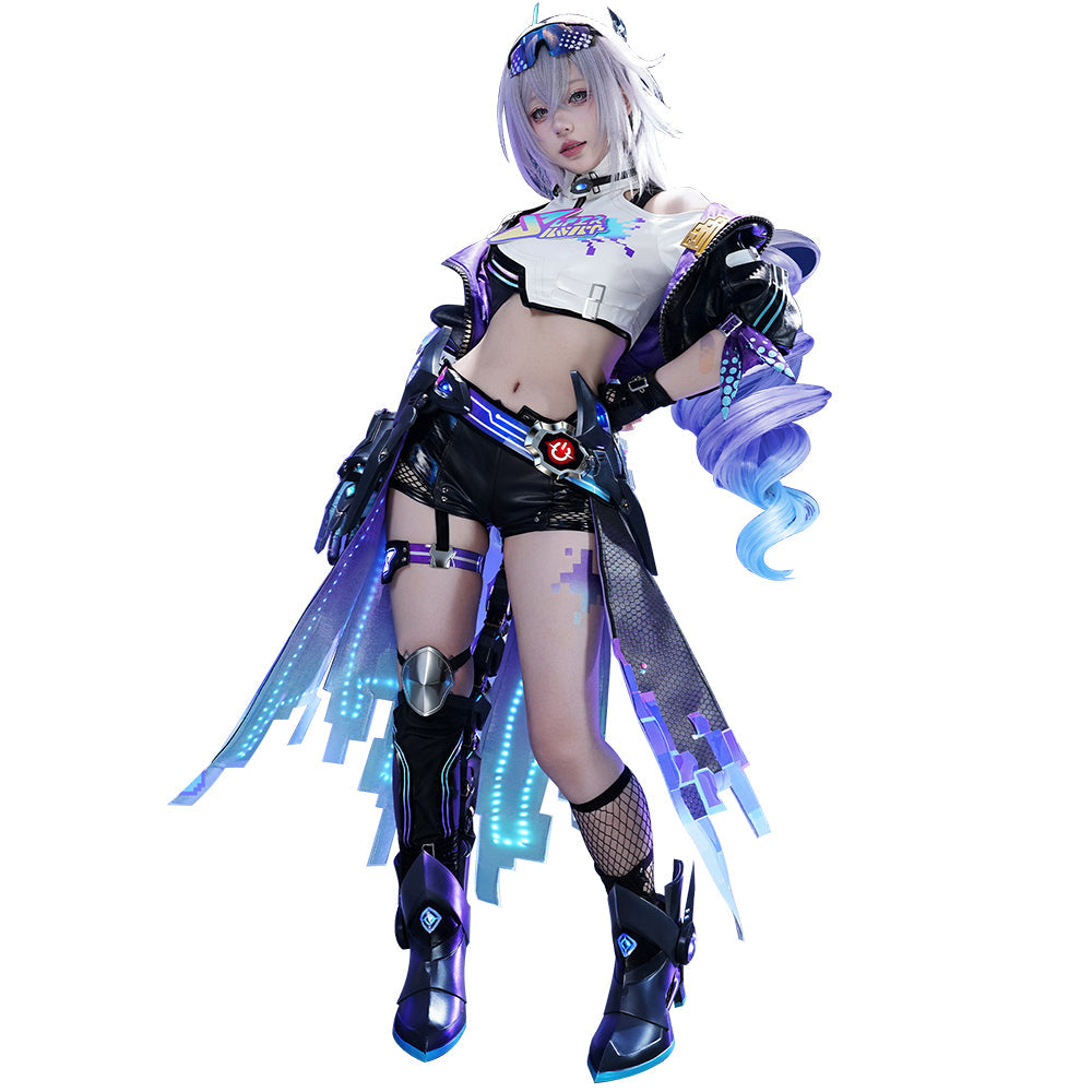 【Partially Ready For Ship】【Size S-2XL】 DokiDoki-R Honkai: Star Rail Cosplay Silver Wolf SP Costume Planarcadia