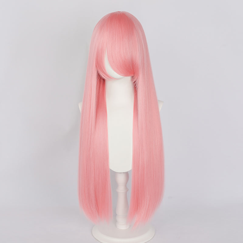 【Last Batch】【Ready For Ship】【Matte Wig】Dokidoki Universal Wig Pink/Red/Blond/Orange/Blue/Green/Purple/White 80 CM Long Straight Wig