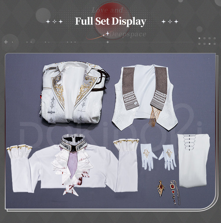 【Partially Ready For Ship】【Size XS-2XL】DokiDoki-R Game Love And Deepspace Cosplay Sylus Crimson Departure Costume Crimson Rapture Crimson Feast Silverwing Fiend Halloween