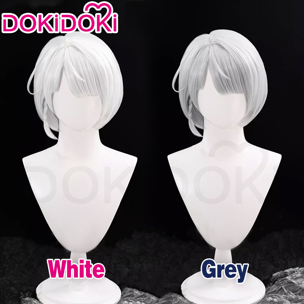 【Ready For Ship】DokiDoki Game Zenless Zone Zero Cosplay Anby Demara  Cosplay Wig Short Silver
