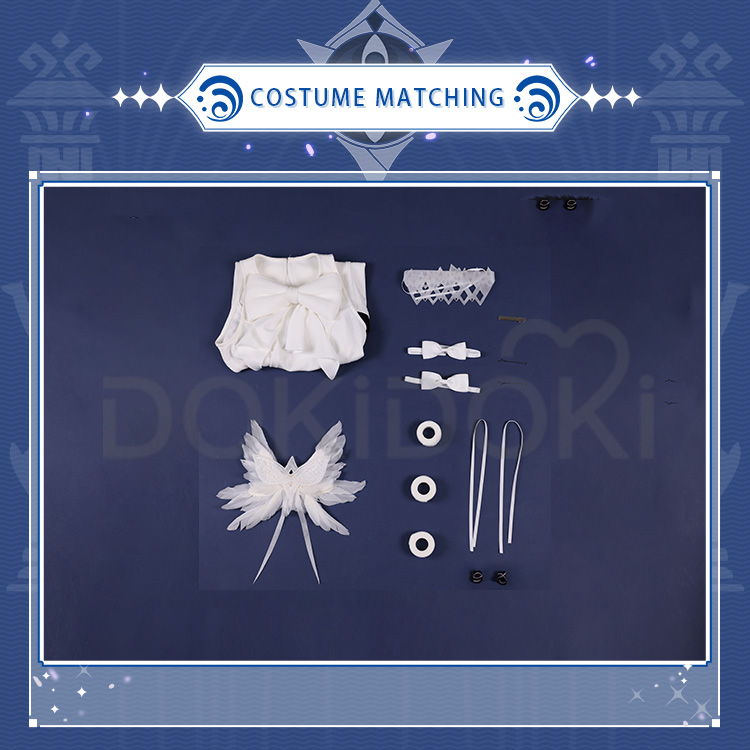 【Ready For Ship】DokiDoki-SR Game Genshin Impact Fatui Harbinger Cosplay Columbina Cosplay Costume