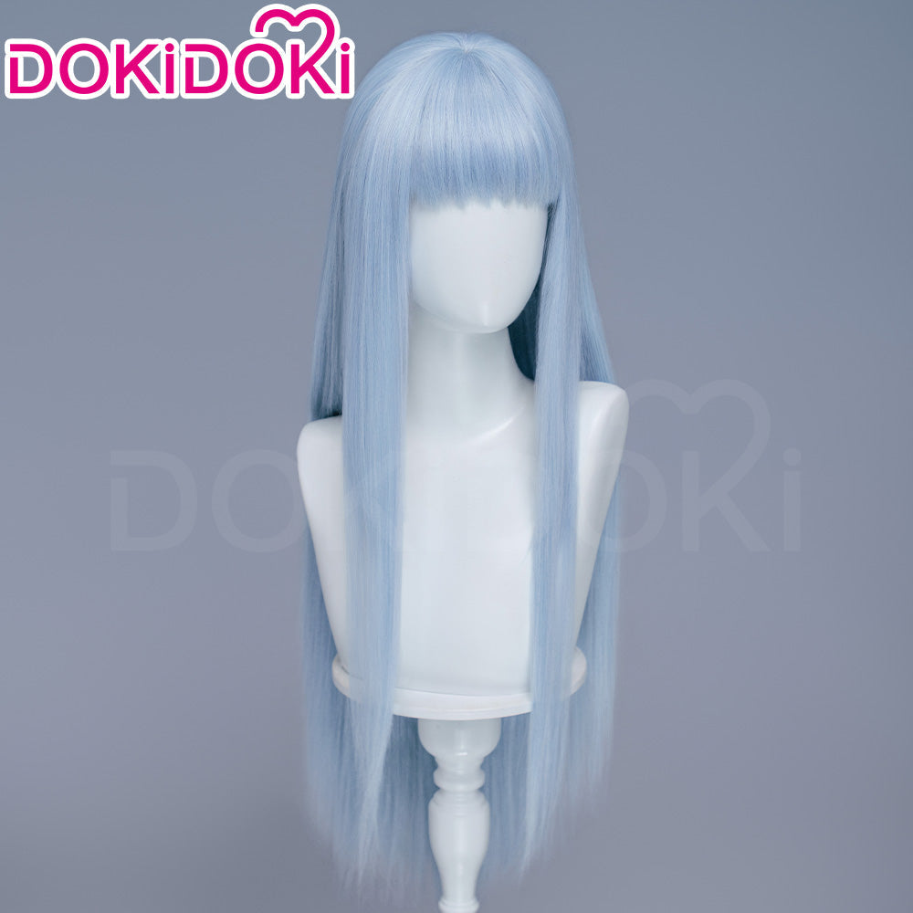 【Manga Ver Ready For Ship】DokiDoki Manga Anime Witch Hat Atelier Cosplay Richeh Wig Long Straight Blue Hair