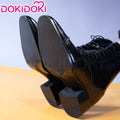 【EU Local Shipping】【15CM】DokiDoki Height Increasing Shoes / Elevator Shoes Black / Red Sole Bottom Leather Shoes
