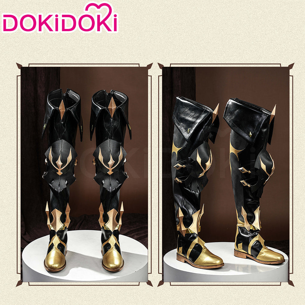 DokiDoki Game Genshin Impact Cosplay Varka Shoes Song of the Welkin Moon Nod Krai